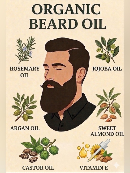 Hand Crafted Other - New All Natural Organic Beard Oil